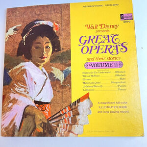 Walt Disney Presents Great Operas and Their Stories, Vol. 2 1967 Music Album LP